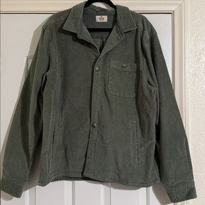 Marine Layer Men's Green Corduroy Shirt Jacket